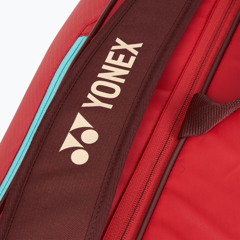 Tenisz táska YONEX 42529 Team Racquet Bag 9 pcs ruby red 9