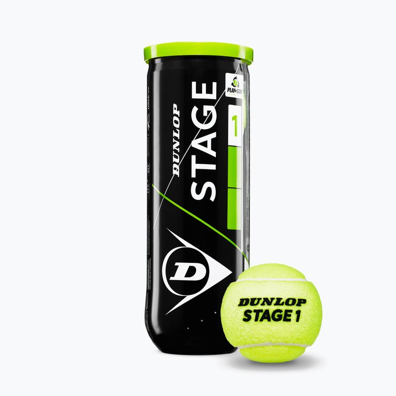 Dunlop Stage 1 gyermek teniszlabdák 3 db zöld 601338