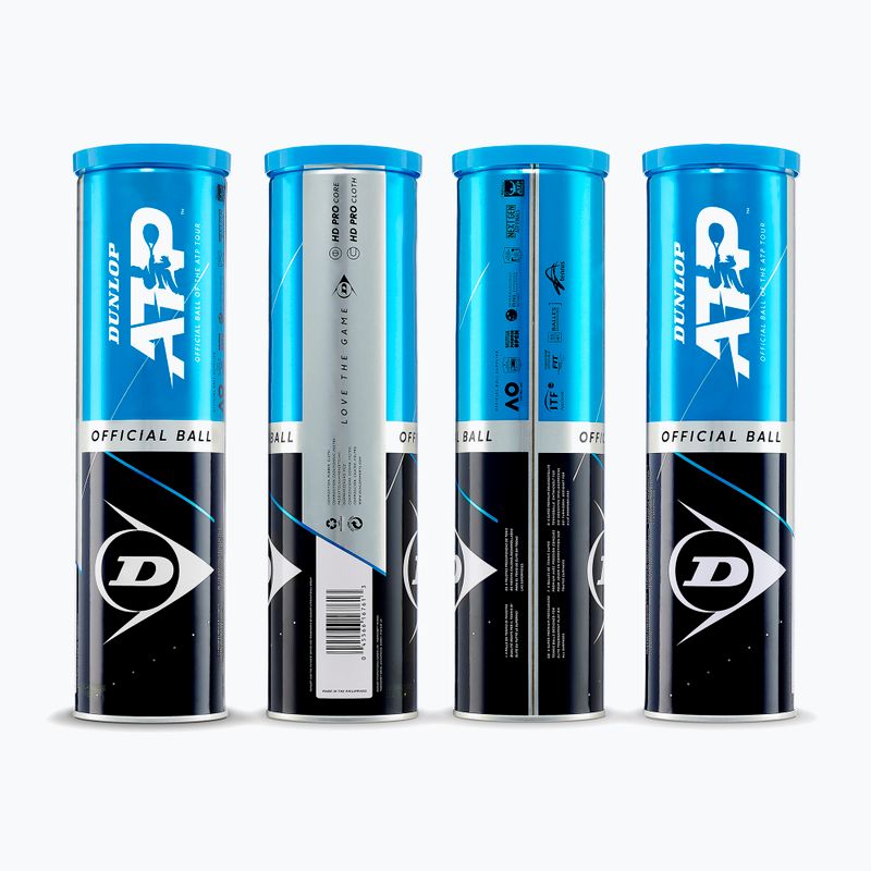 Teniszlabdák Dunlop ATP Tour 4 pack green 3