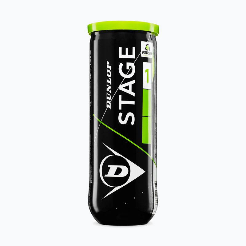 Teniszlabdák Dunlop Stage 1 3 pack green 2