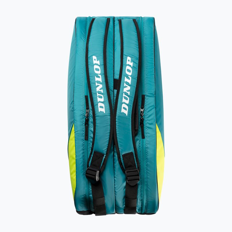 Teniszütőtáska Dunlop SX-Club 10Rkt teal/black/yellow 3