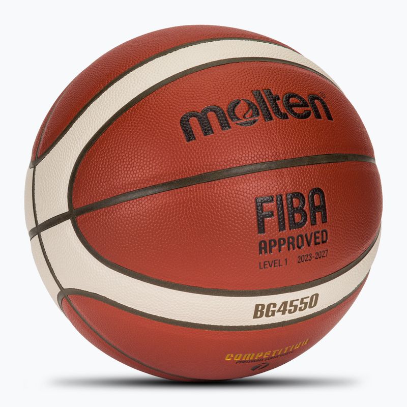 Molten kosárlabda B7G4550 FIBA barna 7-es méret 2