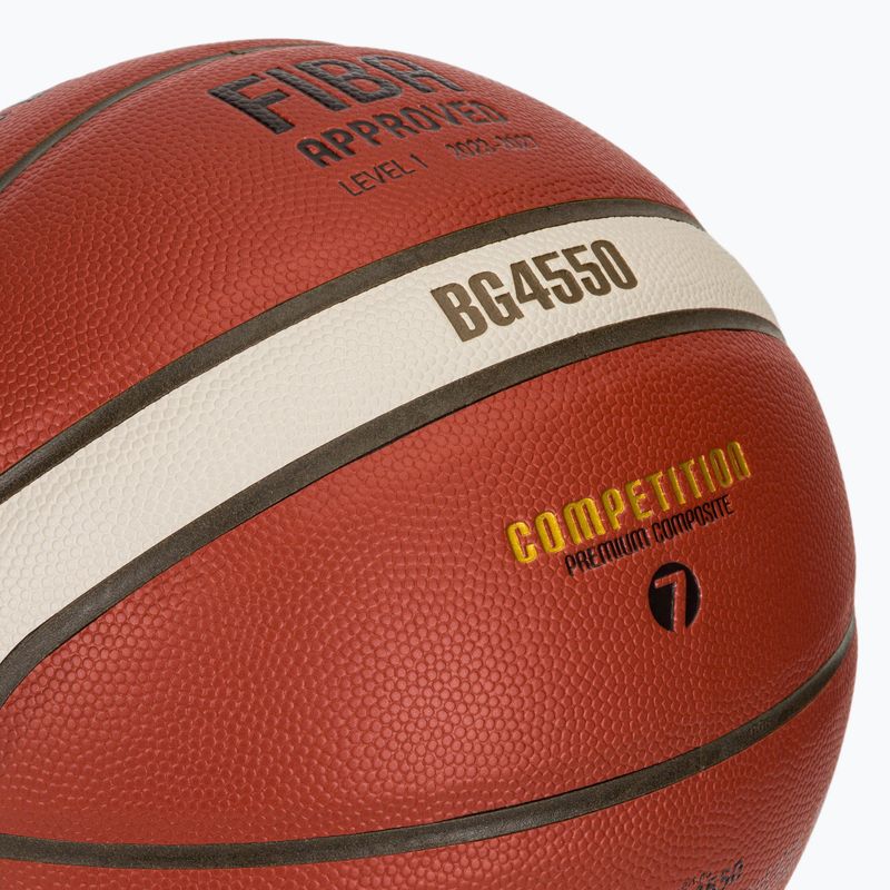 Molten kosárlabda B7G4550 FIBA barna 7-es méret 3