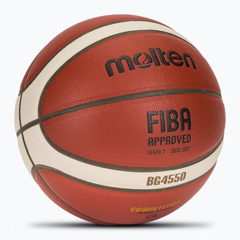 Molten kosárlabda B6G4550 FIBA barna 6-os méret 2