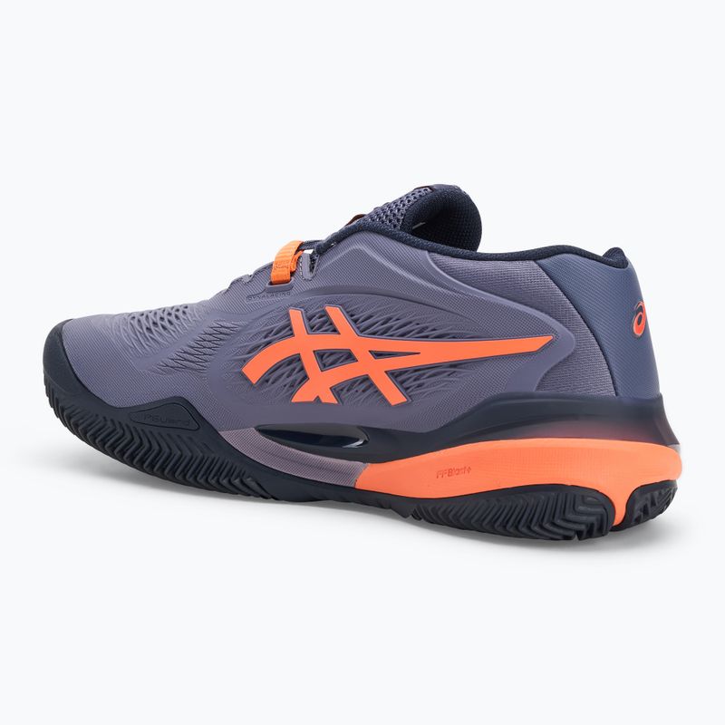 ASICS Gel-Resolution X Clay férfi teniszcipő szürkéslila/ nova narancssárga 3