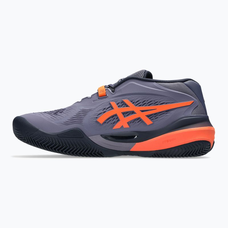 ASICS Gel-Resolution X Clay férfi teniszcipő szürkéslila/ nova narancssárga 9