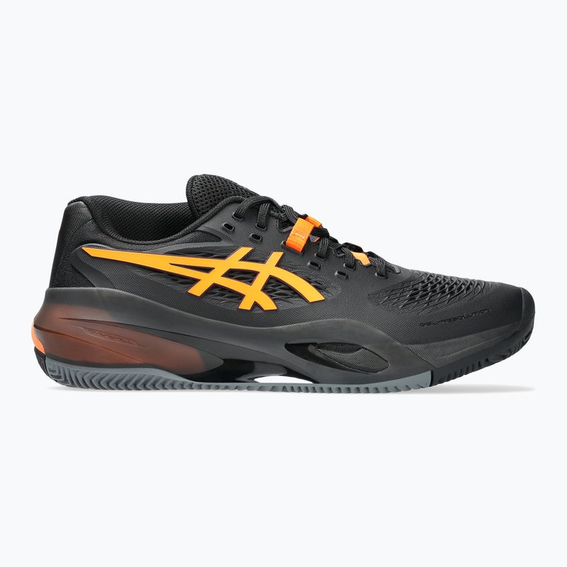 ASICS férfi teniszcipő Gel-Resolution X Clay fekete/ sokkoló narancssárga 8