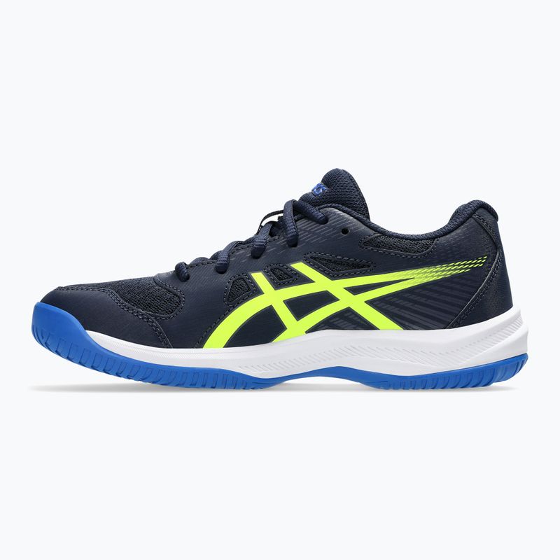 ASICS Upcourt 6 GS éjfél/sárga gyermek cipő 2