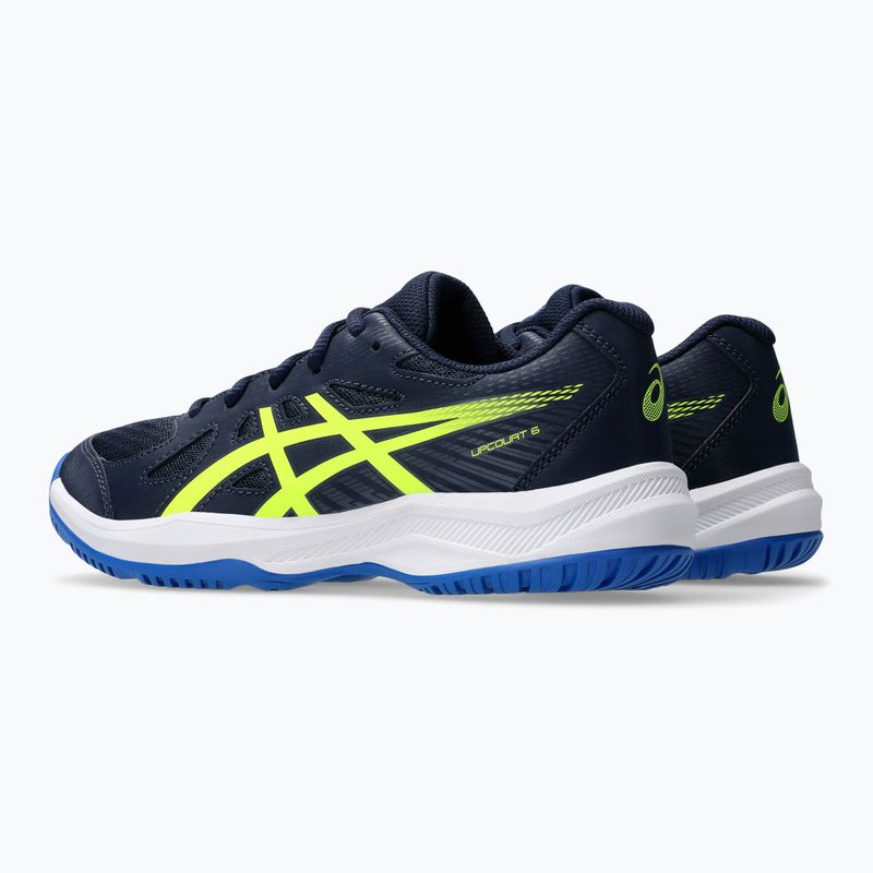 ASICS Upcourt 6 GS éjfél/sárga gyermek cipő 4