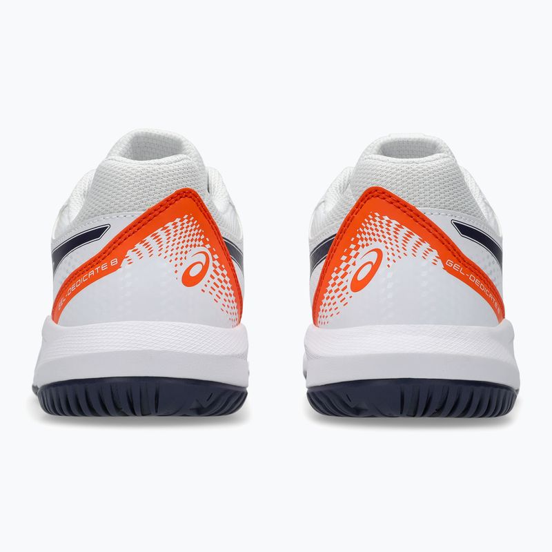 ASICS Gel-Dedicate 8 GS Jr gyermek teniszcipő fehér/indigó köd 4