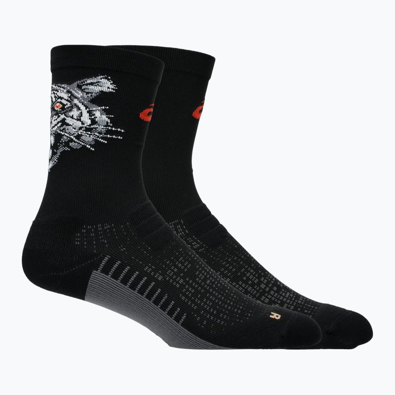 Zokni ASICS Performance Run Crew performance black/coral reef