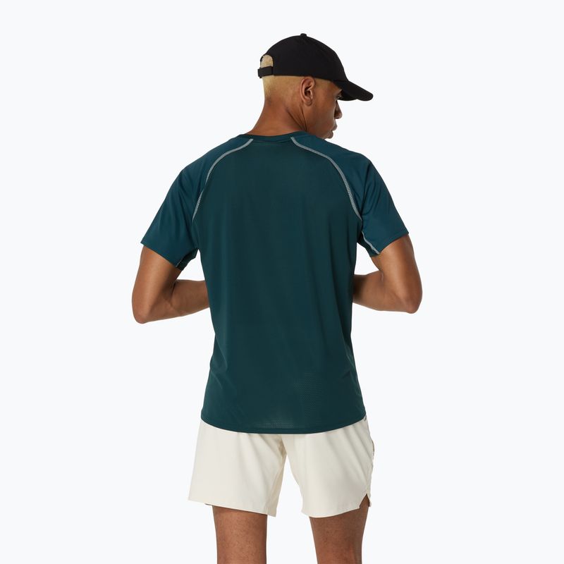 Férfi ASICS Match Actibreeze Top saxon zöld teniszpóló 3