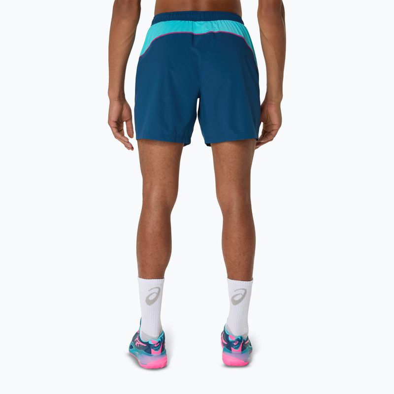 ASICS Padel Court 7IN férfi tenisz rövidnadrág mako kék 3