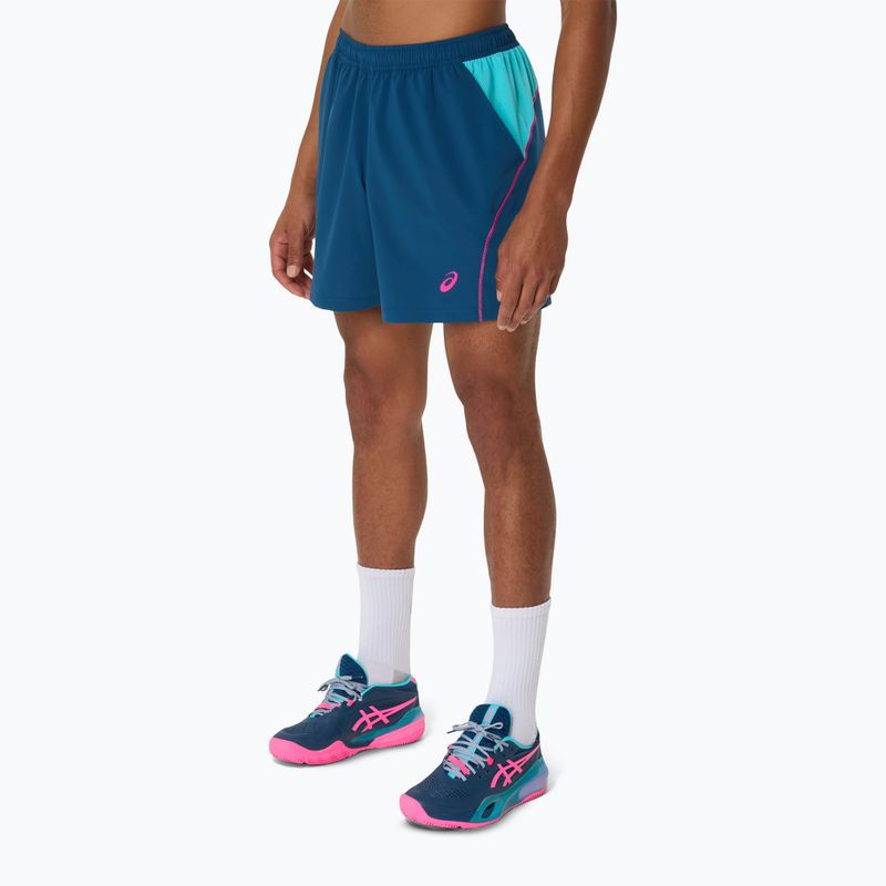 ASICS Padel Court 7IN férfi tenisz rövidnadrág mako kék 4
