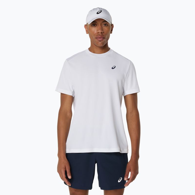 Férfi ASICS Court Top teniszpóló ragyogó fehér