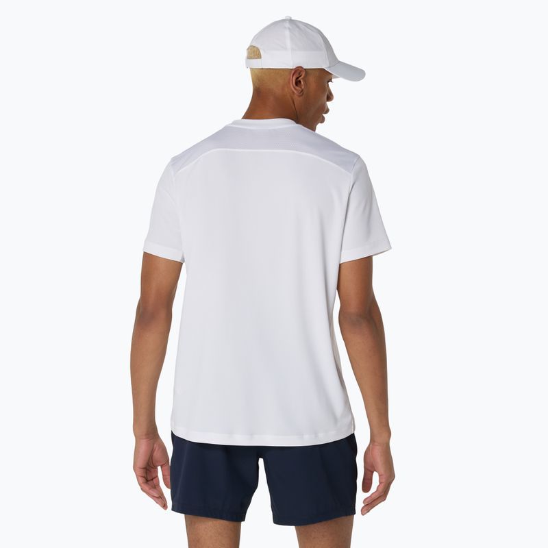 Férfi ASICS Court Top teniszpóló ragyogó fehér 3