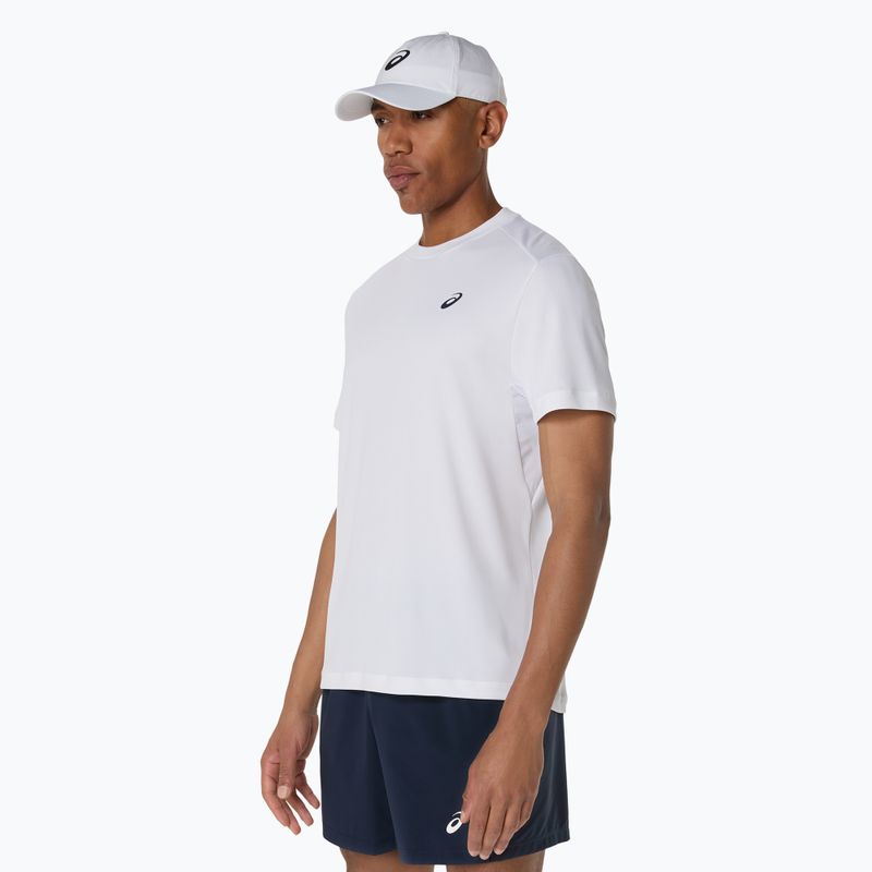 Férfi ASICS Court Top teniszpóló ragyogó fehér 5