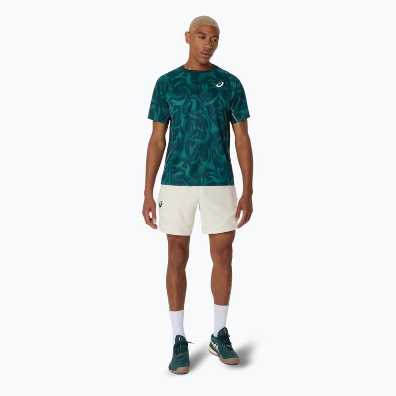 ASICS férfi tenisz póló Game Top szász zöld 2