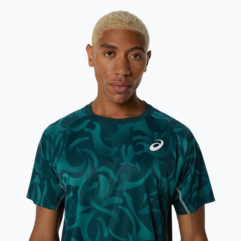 ASICS férfi tenisz póló Game Top szász zöld 4