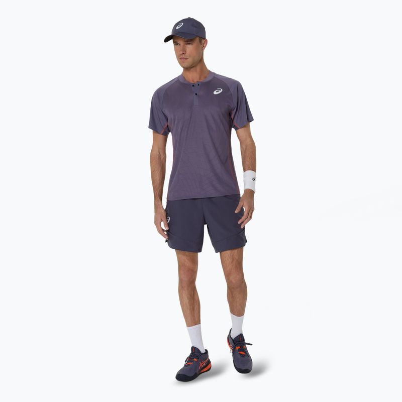Férfi ASICS Match Actibreeze Polo Shirt szürkéslila 2
