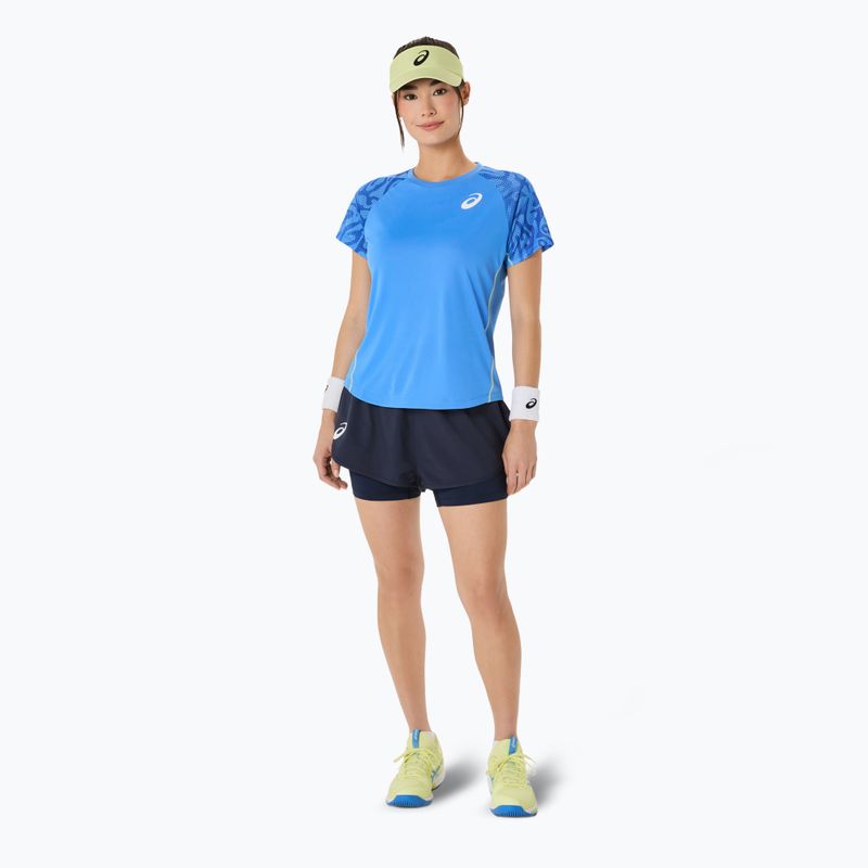 Női teniszpóló ASICS Game Top blue coast ASICS Game Top kék part 2