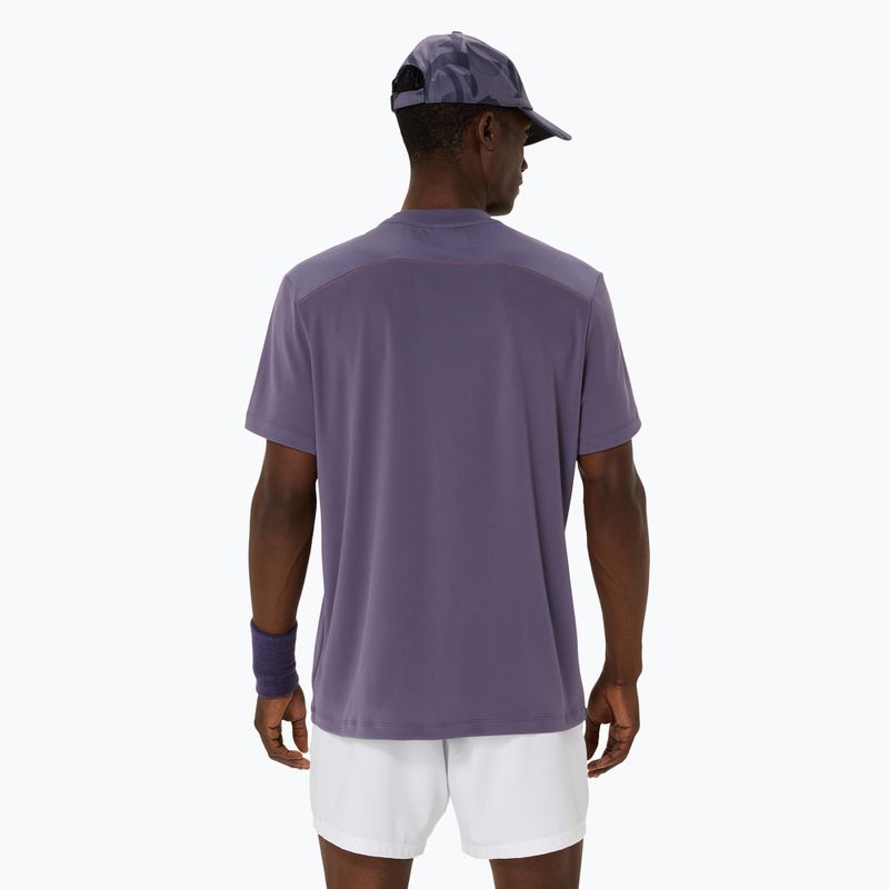 Férfi ASICS Court Top szürkéslila teniszpóló 3
