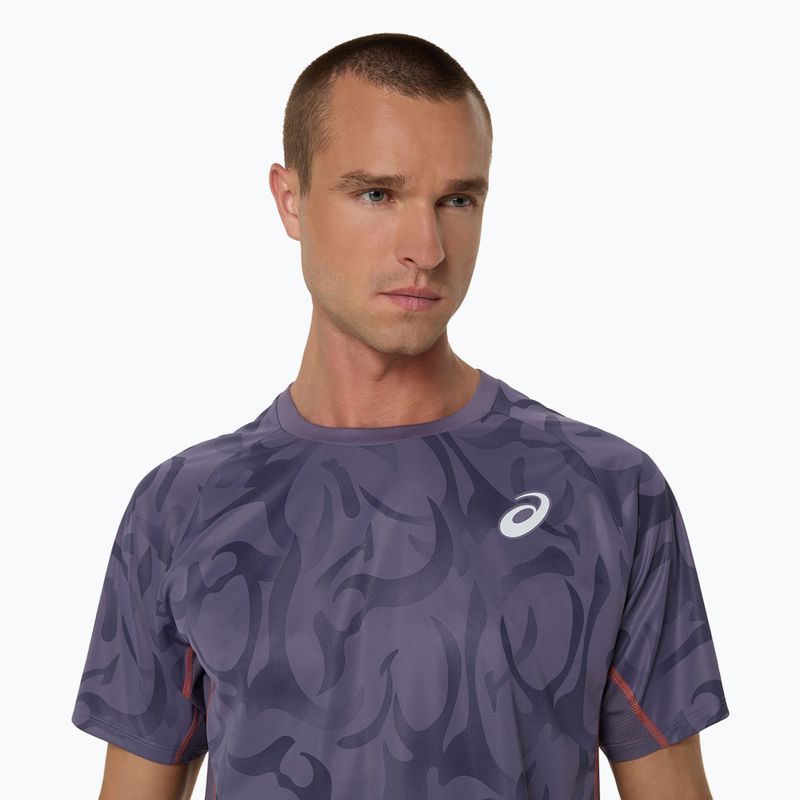 ASICS férfi tenisz póló Game Top szürkéslila 4