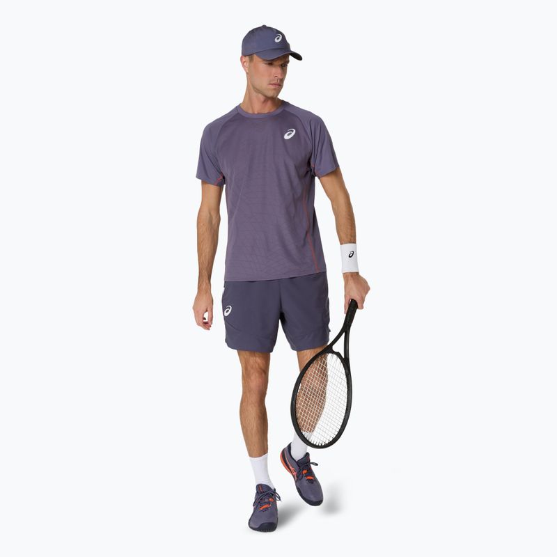 Férfi ASICS Match Actibreeze Top szürkéslila teniszpóló 2