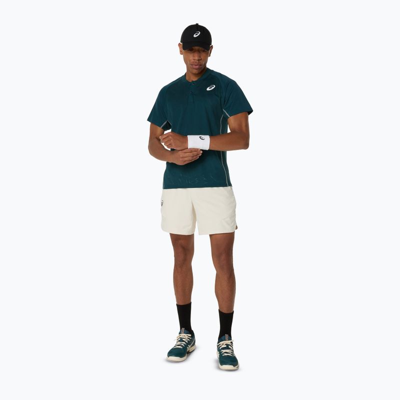 Férfi ASICS Match Actibreeze póló póló saxon zöld 2