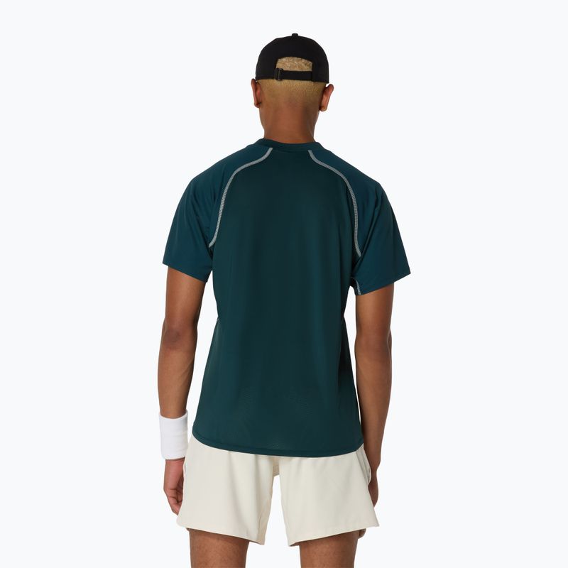 Férfi ASICS Match Actibreeze póló póló saxon zöld 3