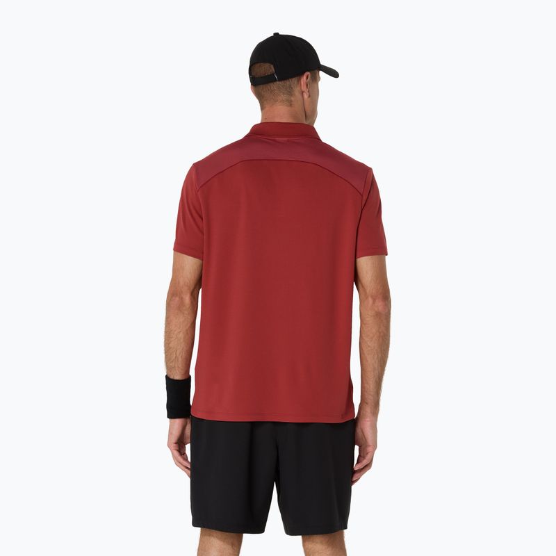 Férfi ASICS Court Polo póló égett piros 3