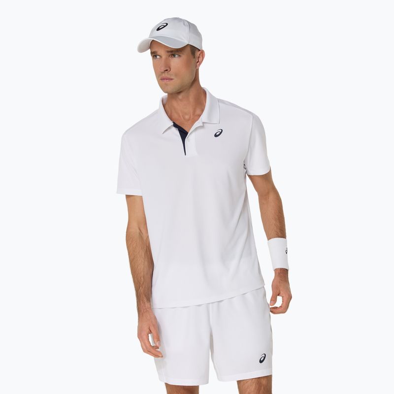 Férfi ASICS Court Polo Shirt ragyogó fehér