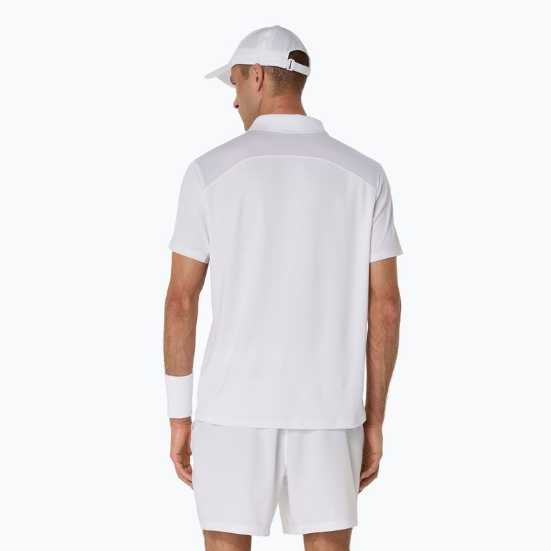 Férfi ASICS Court Polo Shirt ragyogó fehér 3