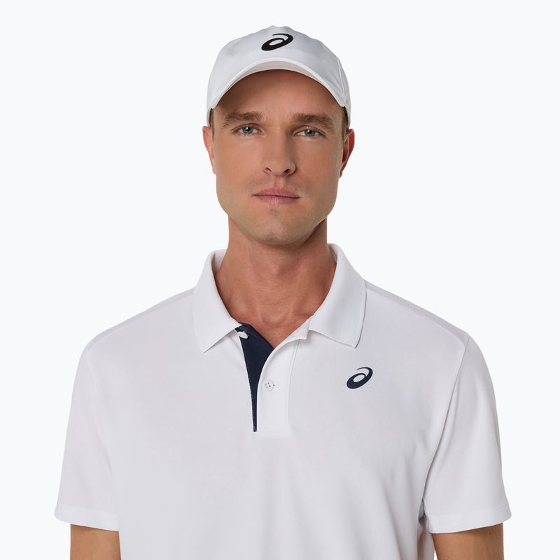 Férfi ASICS Court Polo Shirt ragyogó fehér 4