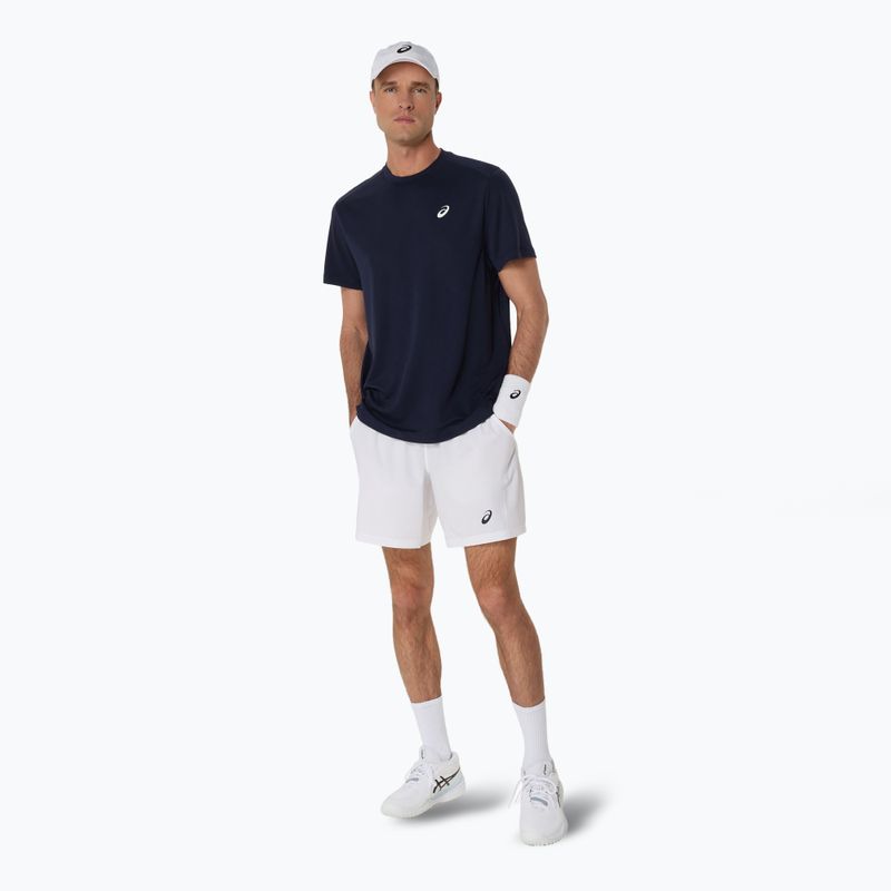 Férfi ASICS Court Top éjféli teniszpóló 2