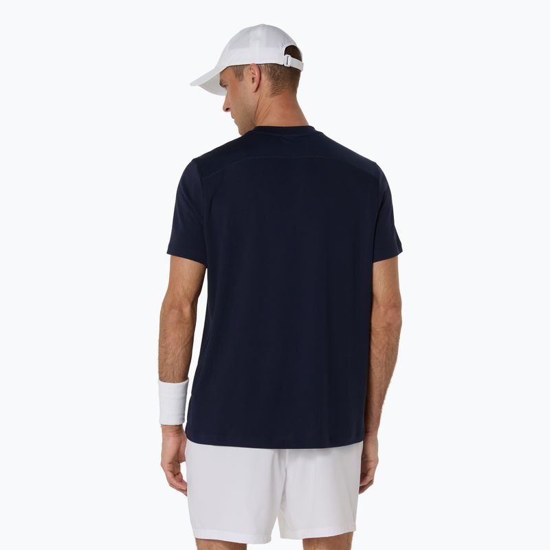 Férfi ASICS Court Top éjféli teniszpóló 3