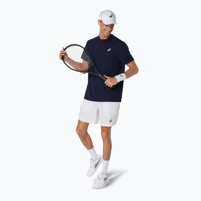 Férfi ASICS Court Top éjféli teniszpóló 4