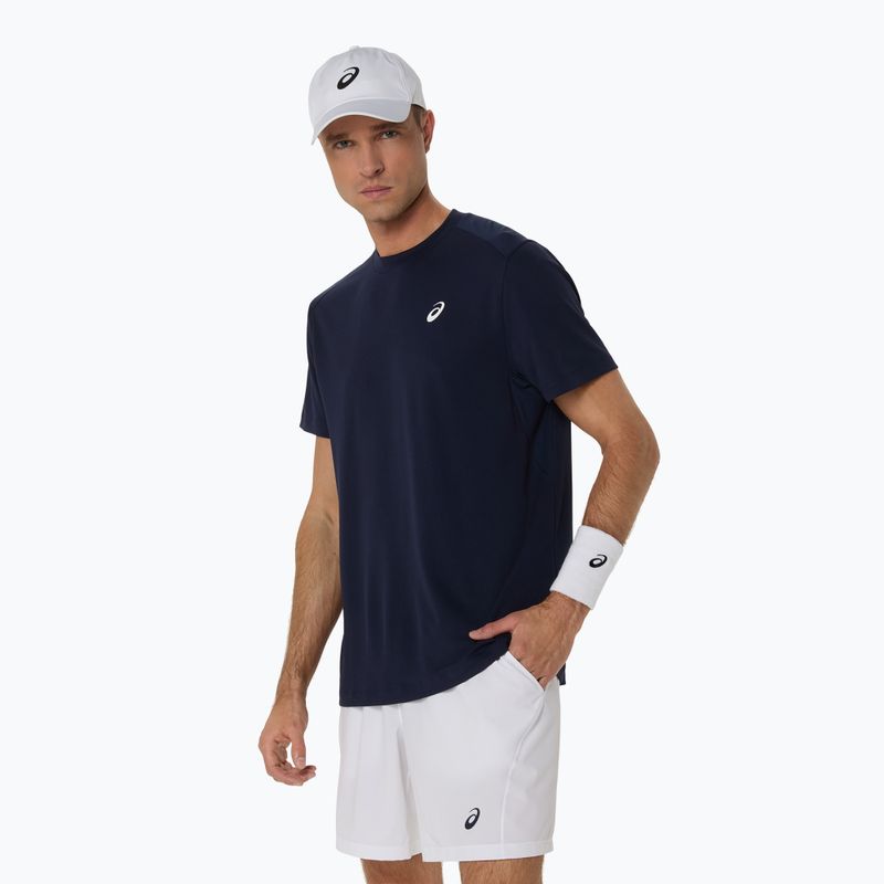 Férfi ASICS Court Top éjféli teniszpóló 5