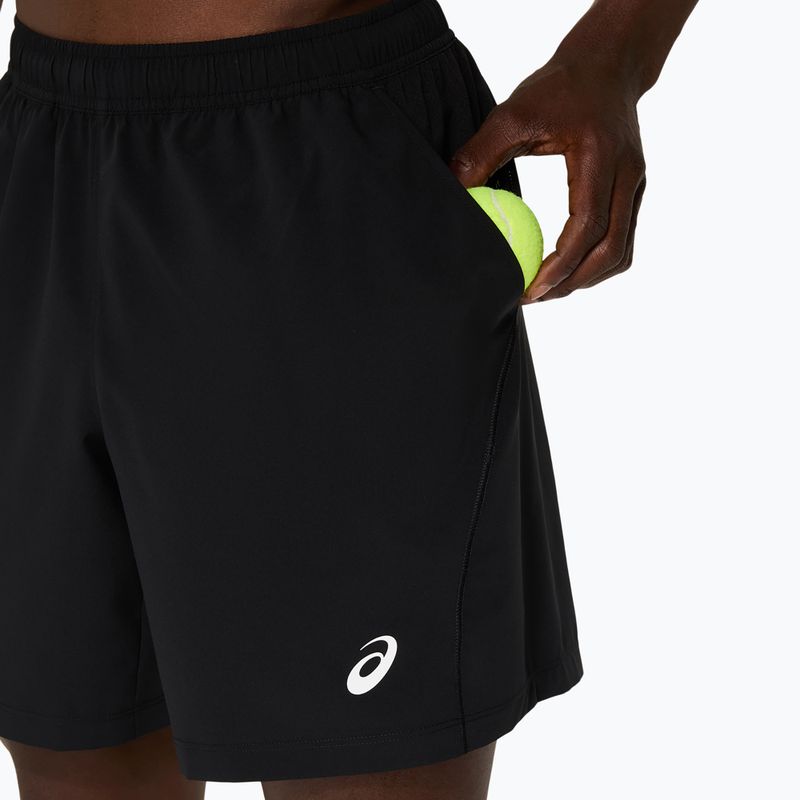 ASICS Court 7IN teljesítmény fekete férfi tenisznadrág 7