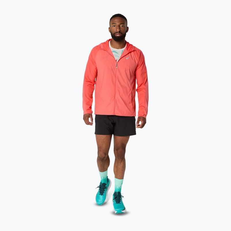 Férfi futókabát ASICS Road Packable coral reef 2