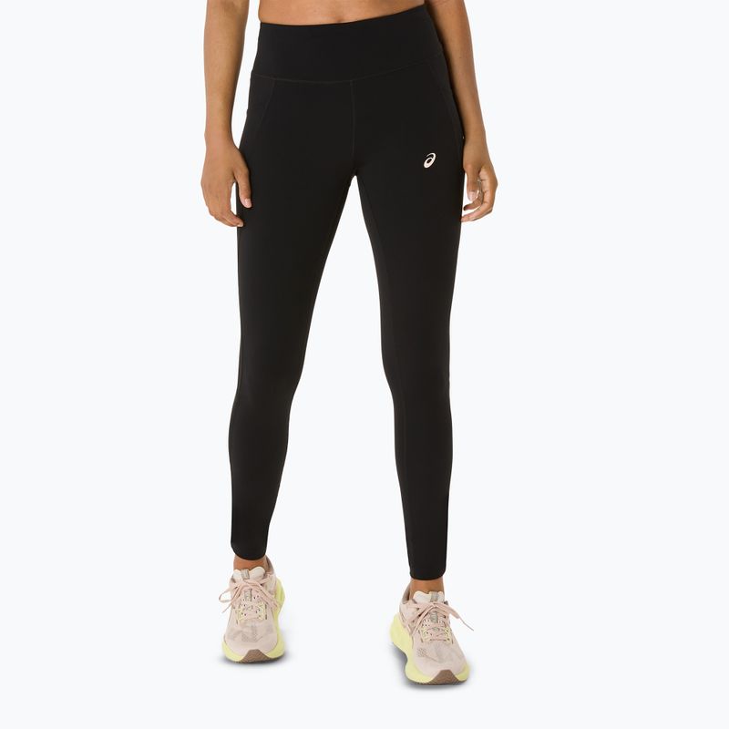 Női futó leggings ASICS Nagino Run Állítható Tight Tight teljesítmény fekete