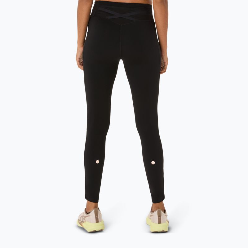 Női futó leggings ASICS Nagino Run Állítható Tight Tight teljesítmény fekete 3