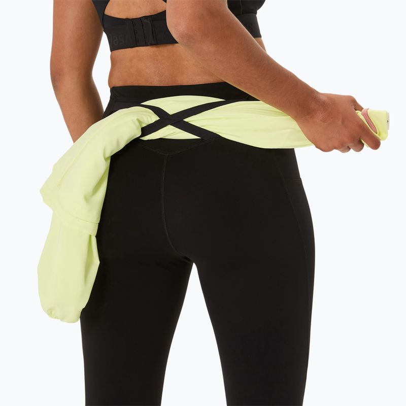 Női futó leggings ASICS Nagino Run Állítható Tight Tight teljesítmény fekete 9