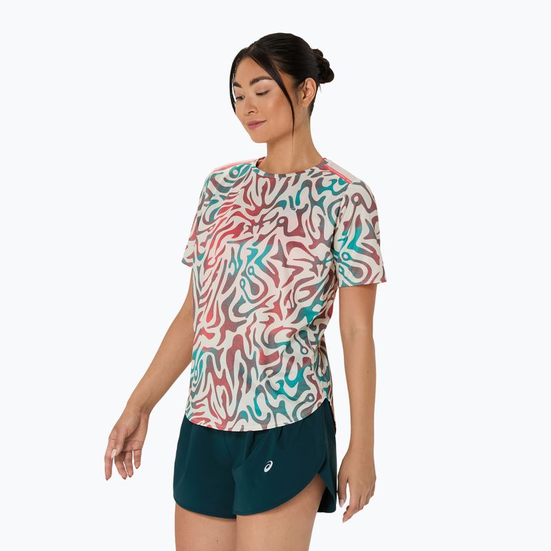 Női ASICS Road All Over Print Top nyírfa futópóló 4