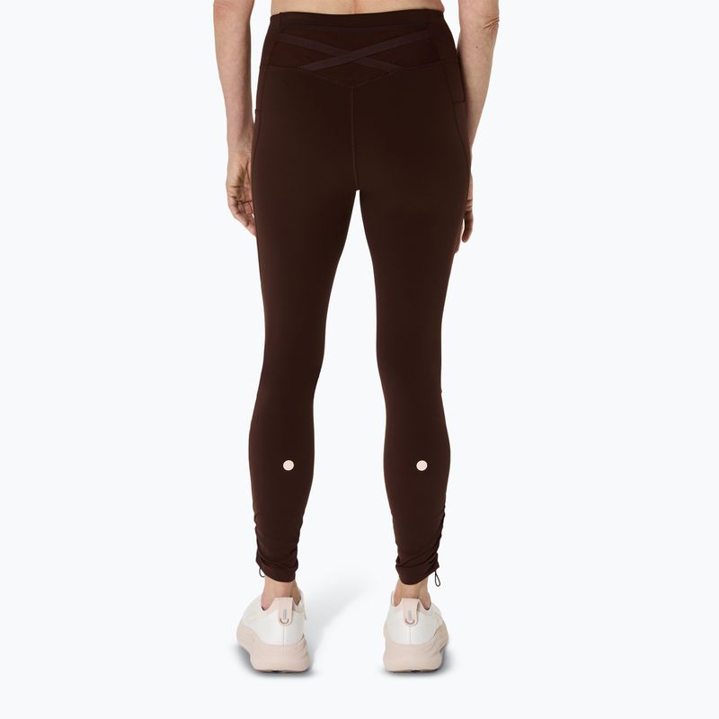 Női futó leggings ASICS Nagino Run állítható szoros kávé ASICS Nagino Run állítható szoros kávé 3
