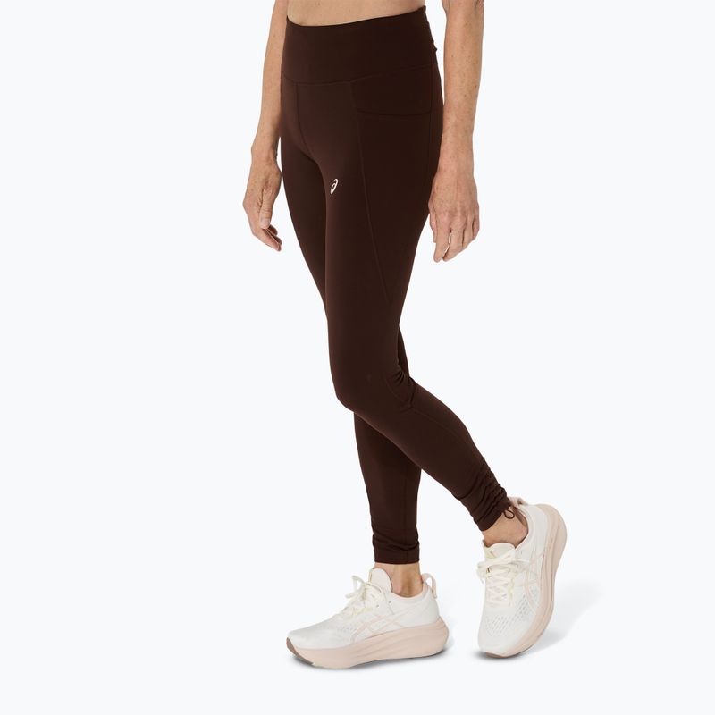 Női futó leggings ASICS Nagino Run állítható szoros kávé ASICS Nagino Run állítható szoros kávé 4