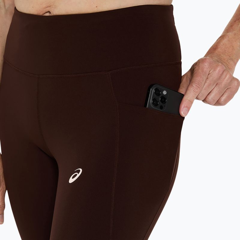 Női futó leggings ASICS Nagino Run állítható szoros kávé ASICS Nagino Run állítható szoros kávé 5