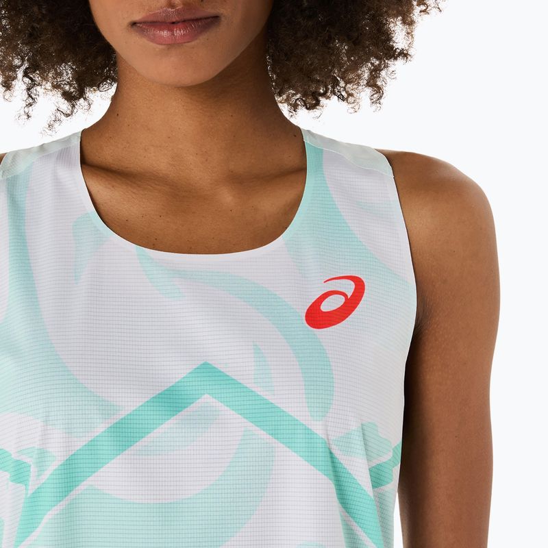 Női ASICS Light Knit Singlet megnyugtató tengeri futópóló 4