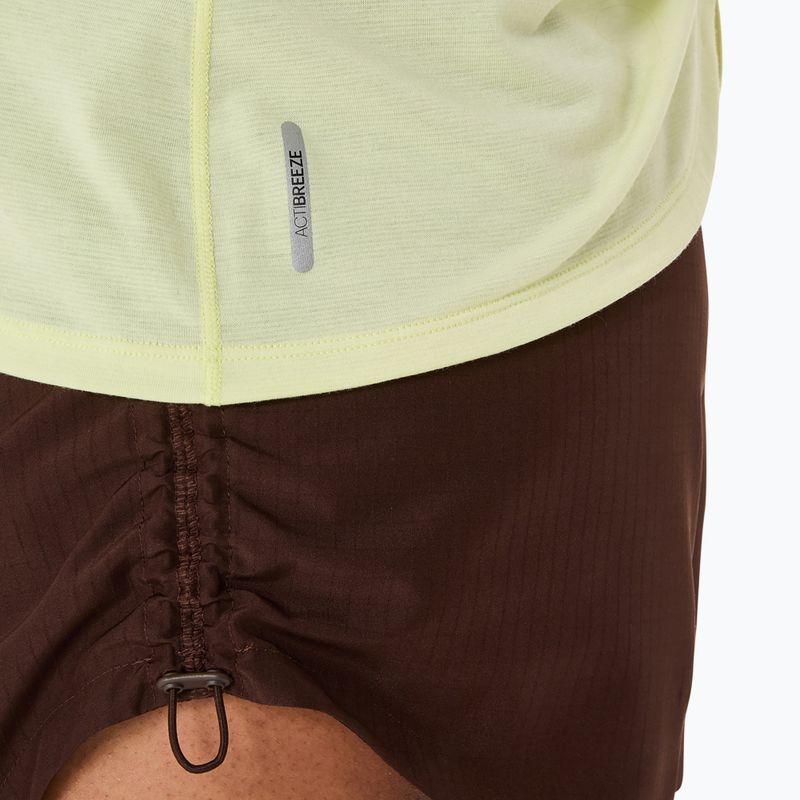 Női ASICS Nagino Run állítható tank huddle sárga heather futópóló 6