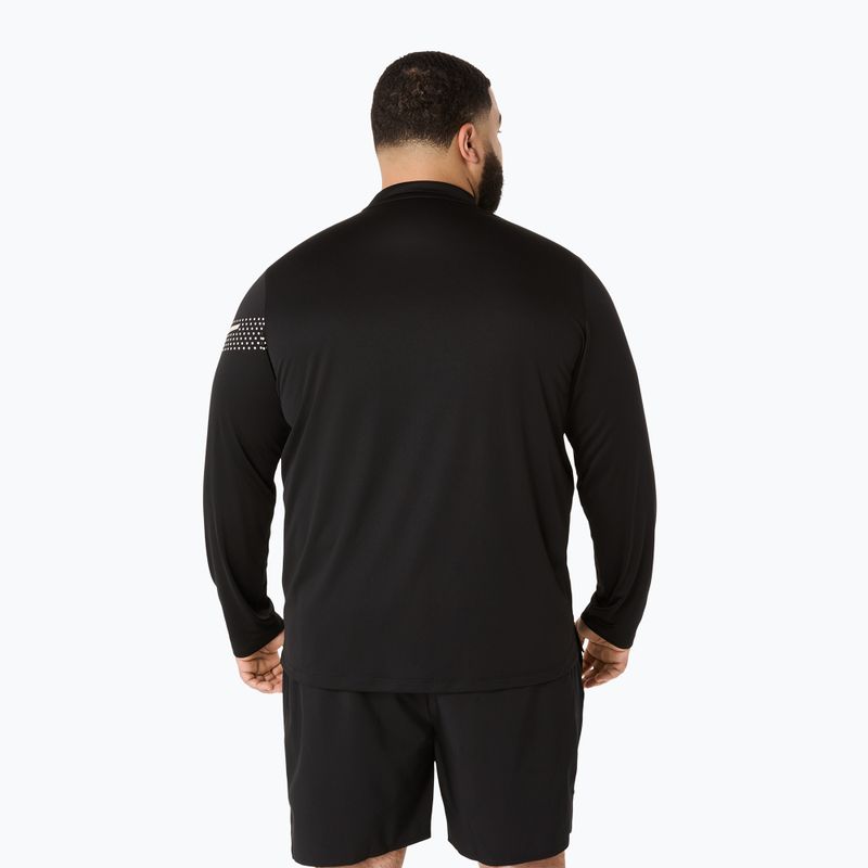 Férfi hosszú ujjú futófelső ASICS Icon LS 1/2 Zip performance black 3